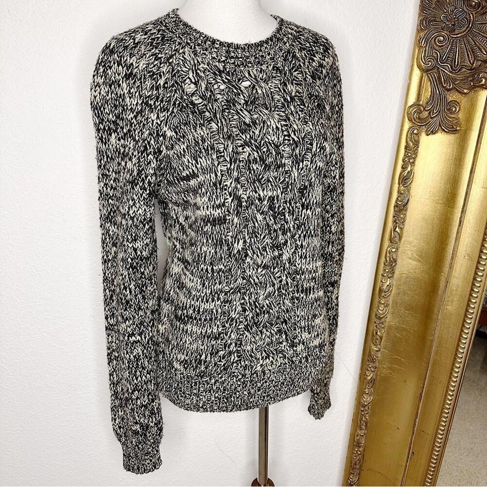 Isabel Marant Etoile Marled Knit 100% Lambswool Crew Neck Sweater Size 40